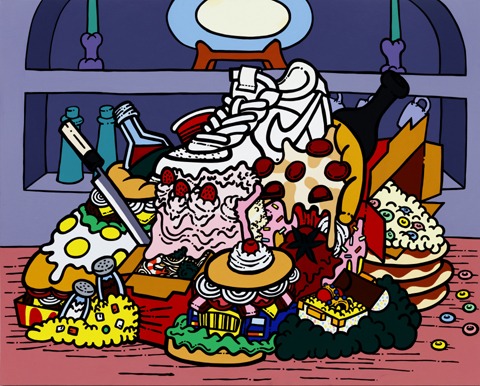 Midnight munchies · Acrylic on Canvas · 130.3x162.2cm · 2019 · Midnight munchies · Acrylic on Canvas