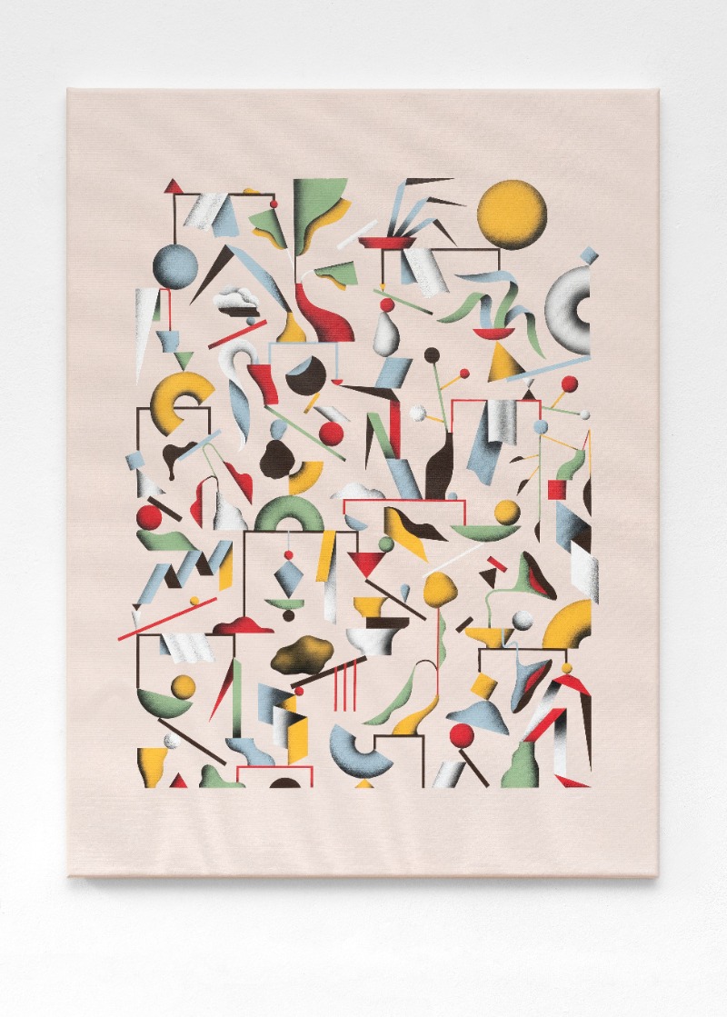 Houseplants #39 · Acrylic and airbrush on Canvas · 60x80cm · 2019 · Houseplants · Acrylic and airbrush on Canvas
