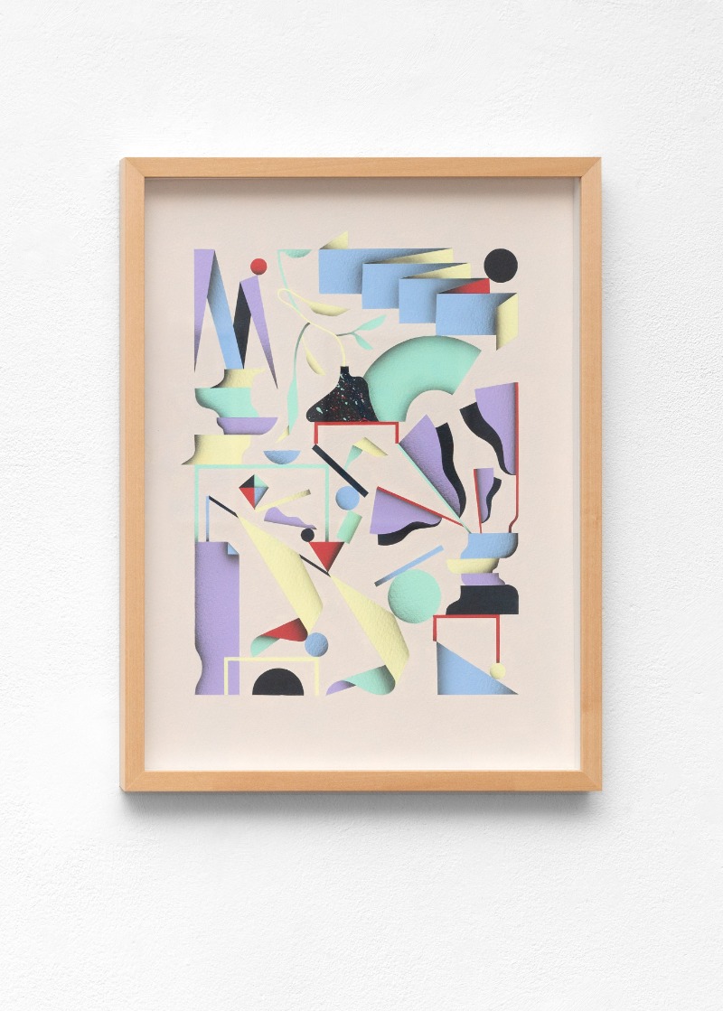 Houseplants #29 · Acrylic and airbrush on paper · 40x30 cm · 2019 · Houseplants #29 · Acrylic and airbrush on paper