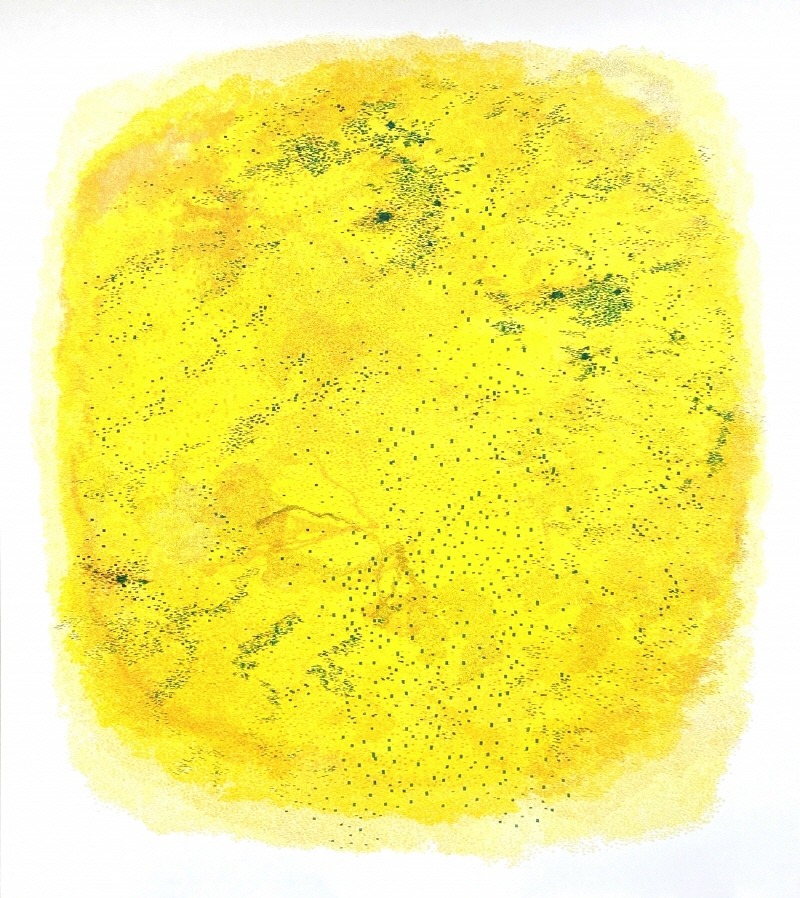 전미현_점면 · 종이위에 피그먼트 · 142 x 160 cm · 2019 · spot side · pigment on paper