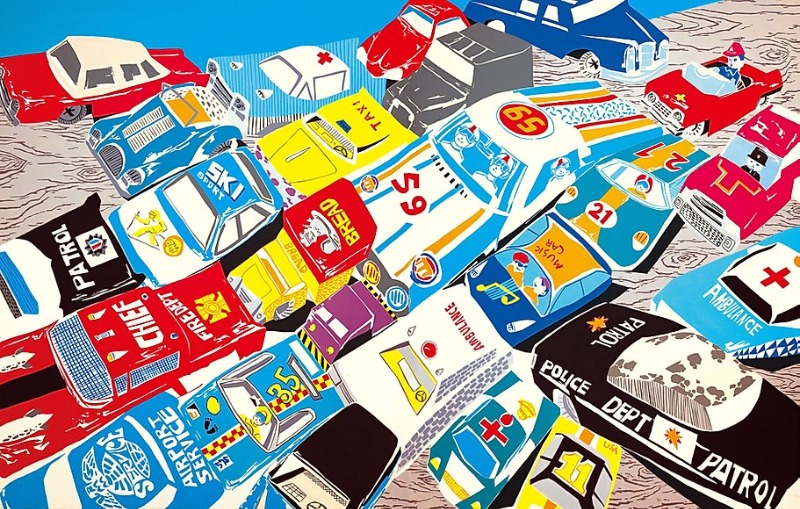 Tin cars · 캔버스에 아크릴 · 162x260cm · 2019 · Tin cars · Acrylic on canvas