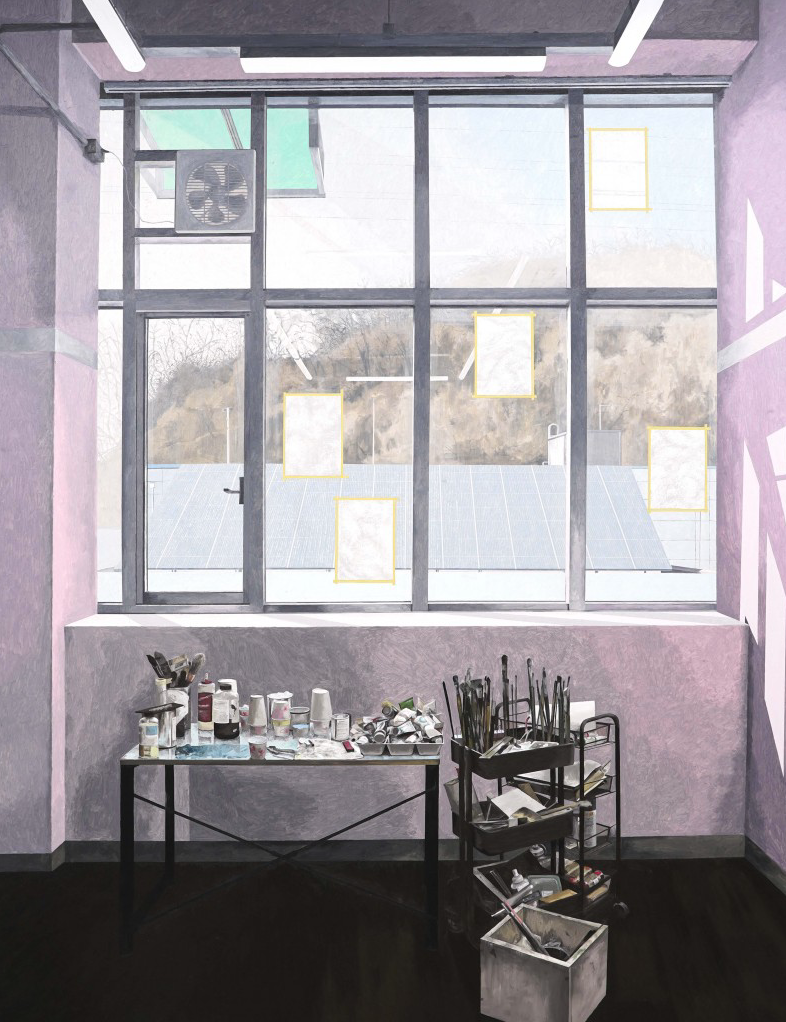 Workroom01 · oil on canvas · 259x193cm · 2019 · Workroom01 · oil on canvas