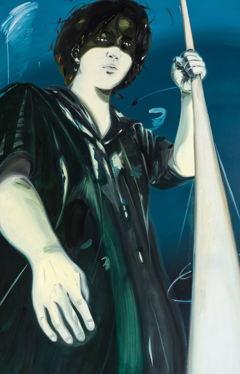 김민조_helper · oil on canvas · 194 x 130cm · 2019 · helper · oil on canvas
