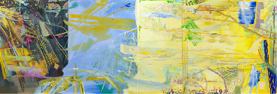 성시경, <Slide> · 캔버스에 유화 · 112.2 x 324 cm · 2019 · Slide · Oil on canvas