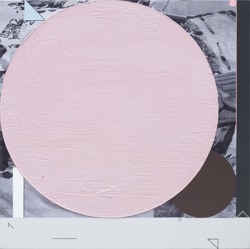 Dinner at Ryokan · acrylic on photocollage · 73 x 73cm · 2019 · Dinner at Ryokan · acrylic on photocollage