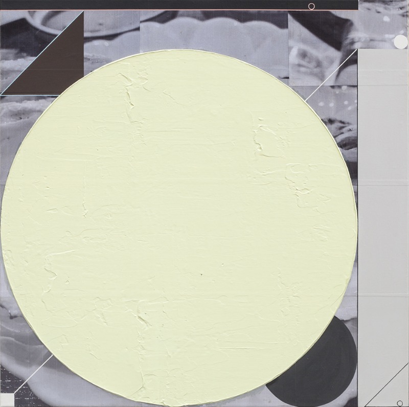 Omakase · acrylic on photocollage · 73 x 73cm · 2019 · Omakase · acrylic on photocollage