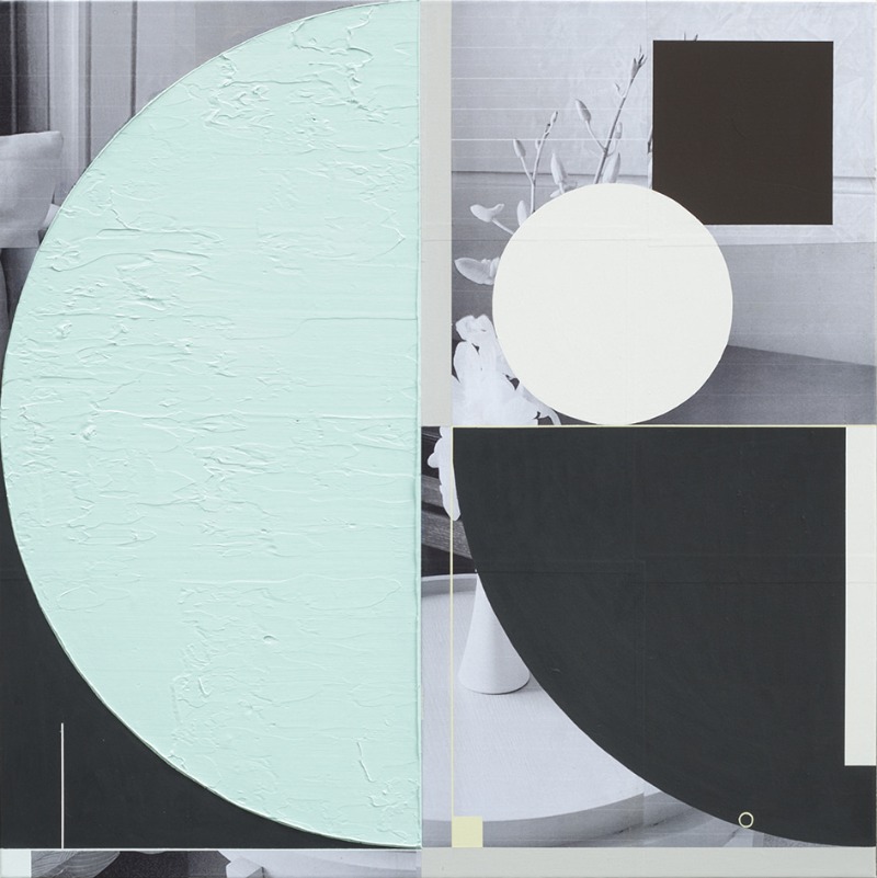 Nikko Hotel · acrylic on photocollage · 73 x 73cm · 2019 · Nikko Hotel · acrylic on photocollage