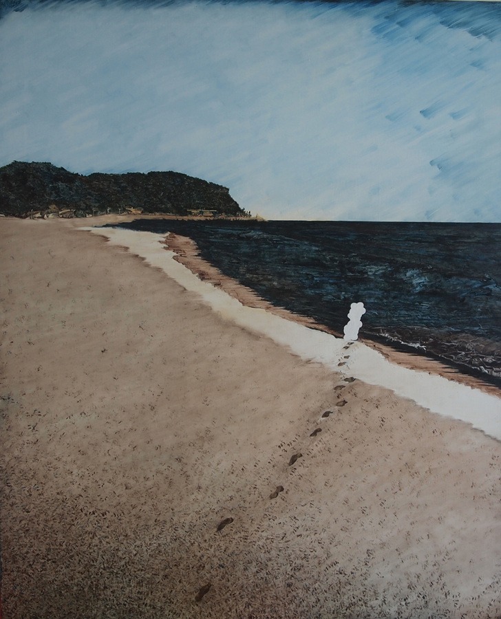 해묘(海墓)2 · 캔버스에 유채 · 162x130cm · 2019[출처] 이부안 - 부재의 풍경_자인재노 · Oil on canvas