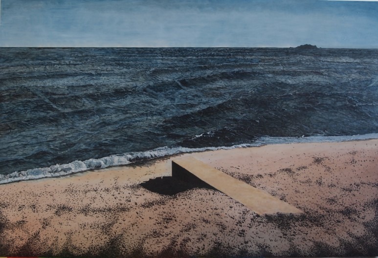 해묘(海墓)3 · 캔버스에 유채 · 80x120cm · 2019[출처] 이부안 - 부재의 풍경_자인재노 · Oil on canvas