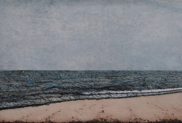 해묘(海墓)5 · 캔버스에 유채 · 130x193cm · 2019_[출처] 이부안 - 부재의 풍경_자인재노 · Oil on canvas