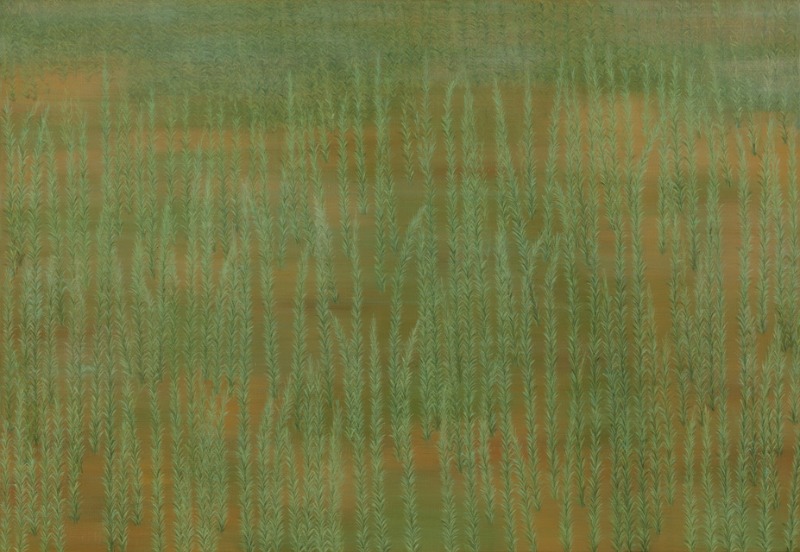 Green Grass 7 · Oil on Canvas · 112.0x162.0cm · 2015 [출처] 갤러리 룩스 - 홈페이지 · Green Grass 7 · Oil on Canvas