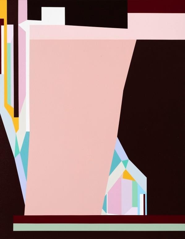 Legoscaped V · acrylic on canvas · 117x91cm · 2020 ⓒJen Pak, 사진제공 공근혜갤러리 · Legoscaped V · acrylic on canvas