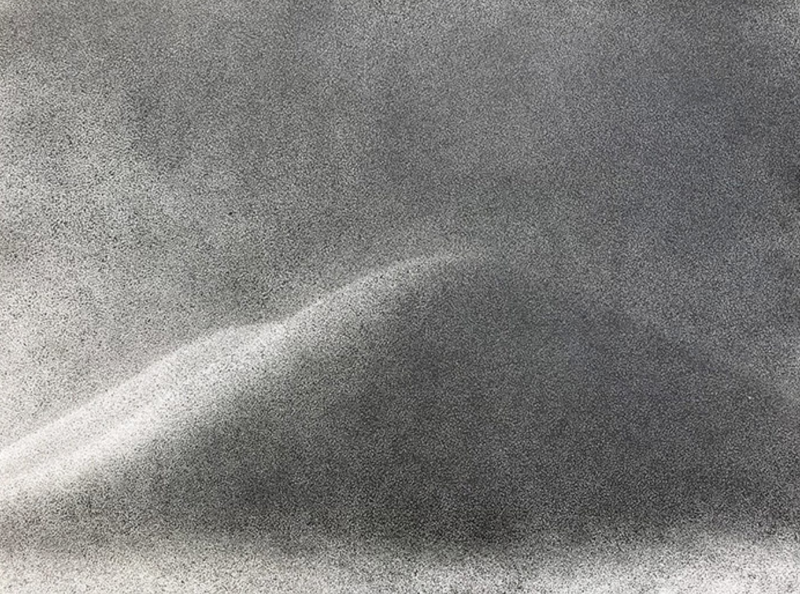 박자현 - descent 3 · Pen on paper · 76.5x57cm · 2020