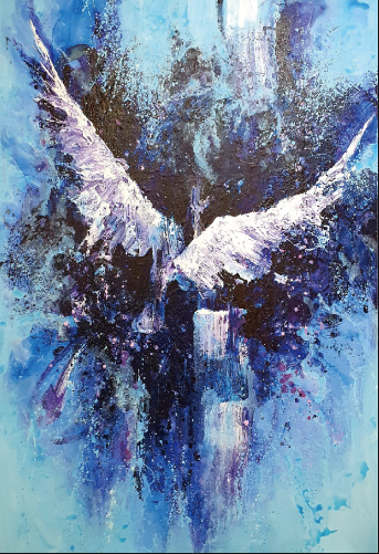 Beyond202002 · 캔버스에 아크릴채색 · 162 x 130 cm · 2020, [출처] 나비갤러리 블로그