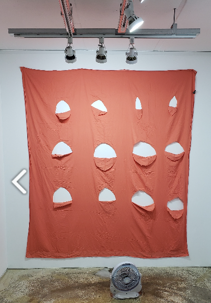 Untitled · Cloth · 210x243cm · 2020 [출처] 2nd avenue gallery 홈페이지 · Untitled · Cloth