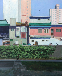 정릉천 · 판넬에 아크릴 · 100cm x 80.3cm · 2020