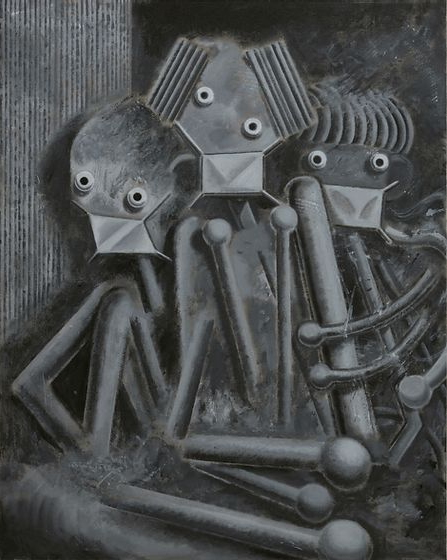 The family · Acrylic on canvas · 73 x 91 cm · 2020