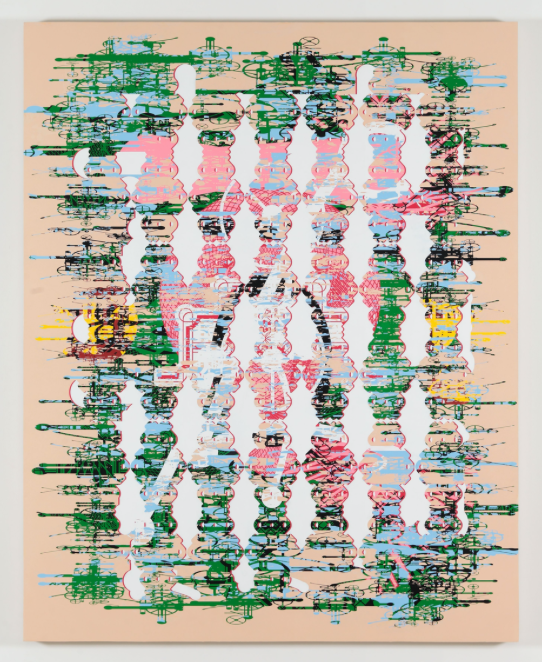 Sang Nam Lee. 4-fold landscape L 138 · Acrylic on panel · 203.5 x 162.5 cm · ,2016-17 Courtesy of the artist & PKM Gallery. · Sang Nam Lee. 4-fold landscape L 138 · Acrylic on panel