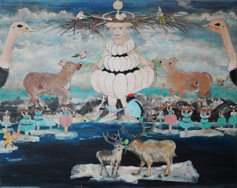 쾌락의 노래 · Acrylic on canvas · 130x180cm · 2019-2 · Acrylic on canvas