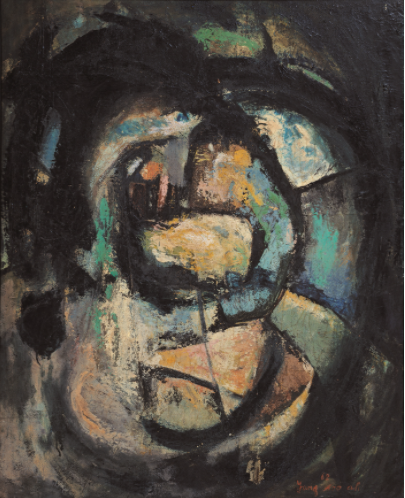 작품 · 캔버스에 유채 · 91x72.5cm · 1962 · work · oil,watercolor and canvas