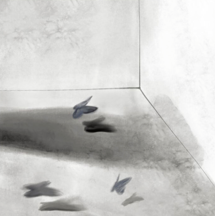 Die unvollendete Welt · Pigment ink on photo rag barely · 46x46cm · 2021