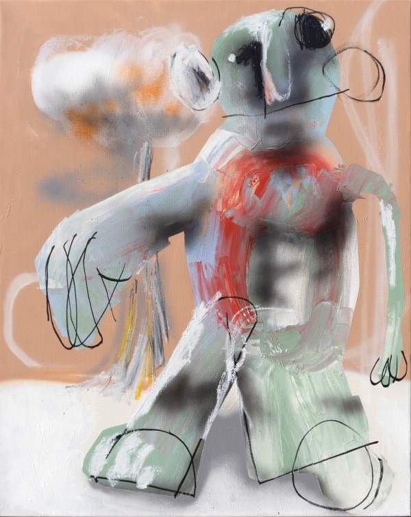 I Am Legend · mixed media on canvas · 90.9x72,7cm · 2021 · I Am Legend · mixed media on canvas