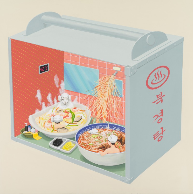A box2 · acrylic gouache · 112x112cm · 2020 · A box2 · acrylic gouache