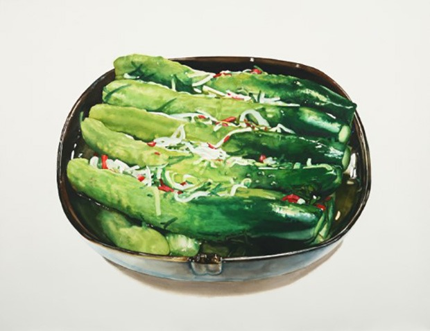 오이물김치 · 수채화 · 116x72cm · 2008