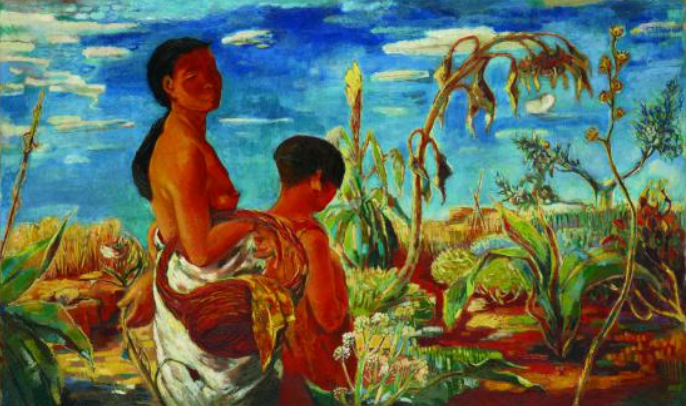 가을 어느 날 · oil on canvas · 96x161.4cm · 1934 · One day in Autumn · oil on canvas