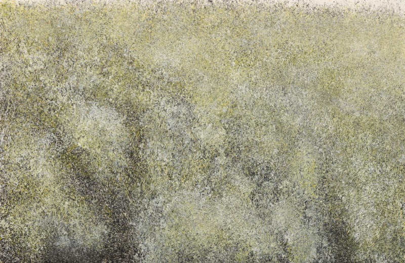 꽃바람 · 한지에 혼합재료 · 47x74cm · 2020