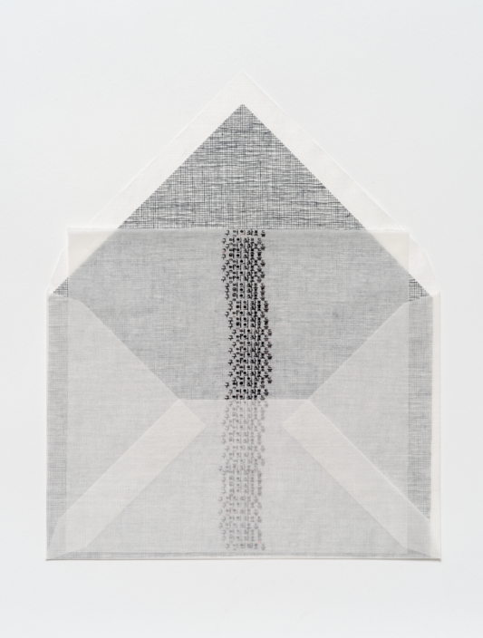 Letters_Life Project, detail view · tissue, butter paper, silk fabrics, cotton textiles · 2003~ · Letters_Life Project, detail view · tissue, butter paper, silk fabrics, cotton textiles