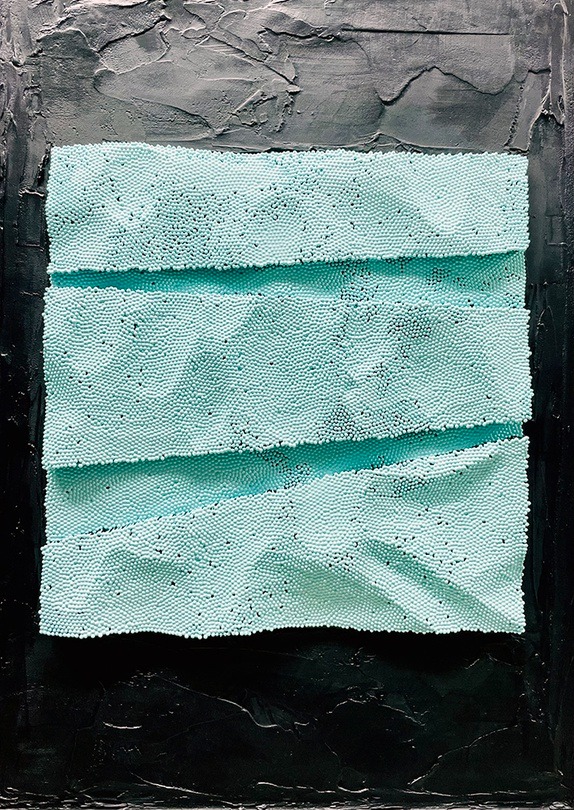 Hope11000 · Pin on canvas · 290x410x50mm · 2020 (출처= schengen gallery) · Hope11000 · Pin on canvas