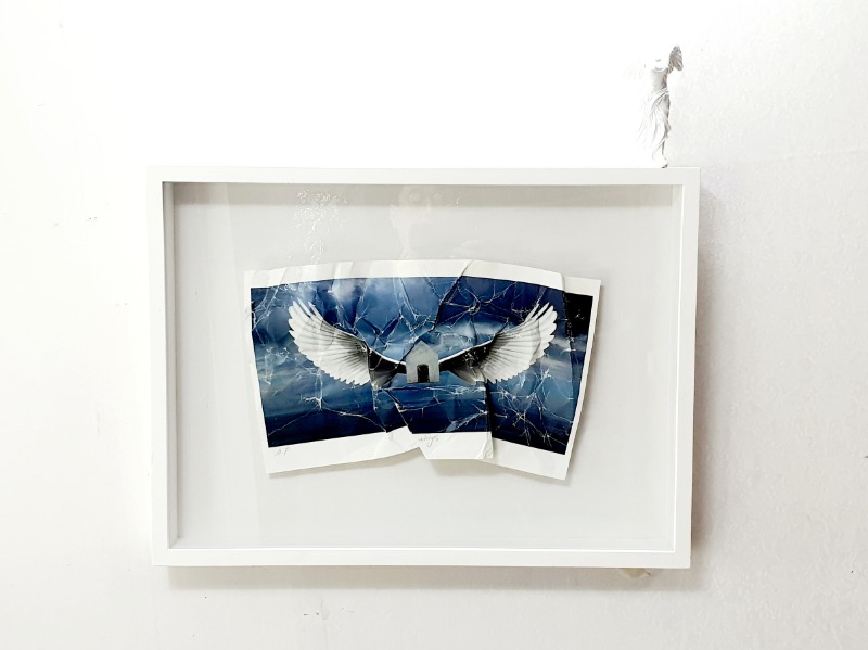 mindscape · mixed media · 600×600×80mm · 2020 (출처= 한원미술관) · mindscape · mixed media