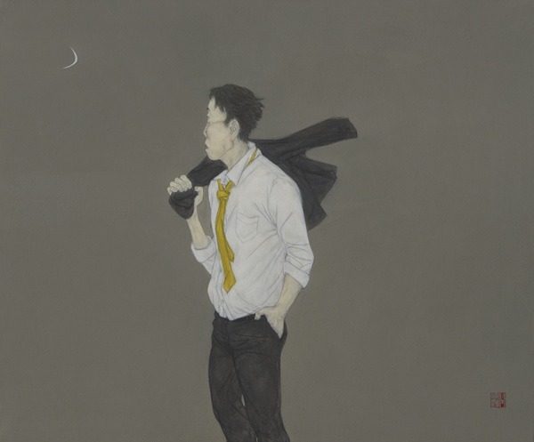 하루하루 · 한지에 채색 · 60.6×72.7cm · 2021 (출처= 한원미술관) · day