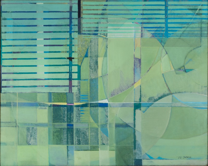 잔영 · 캔버스에 아크릴릭 · 130×161cm · 1978 (출처= 경남도립미술관)