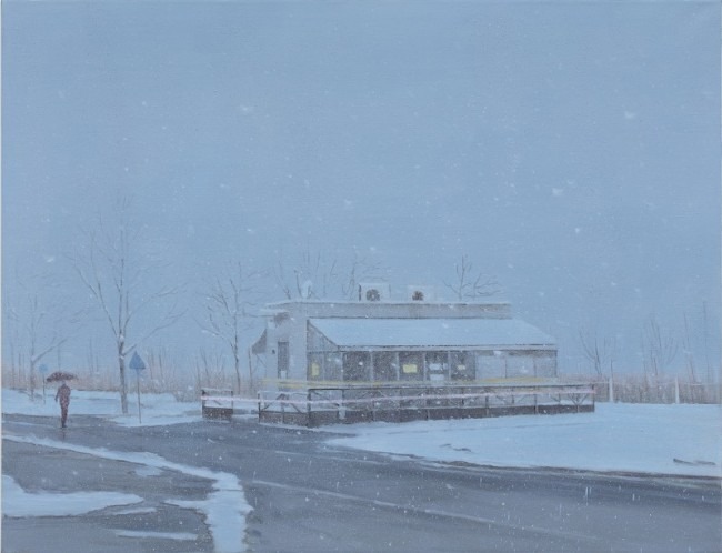 당산의 눈 snowfall · Oil on canvas · 112X145.5cm · 2020 (출처= KP갤러리)
