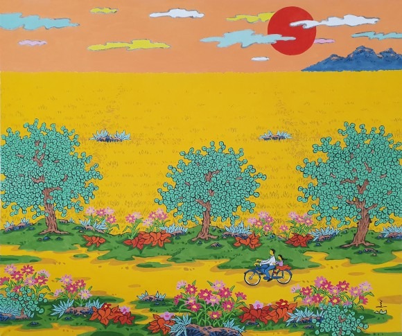 수묵채색 · 73.0 x 61.0 cm · 2021 (출처=갤러리훈 블로그)