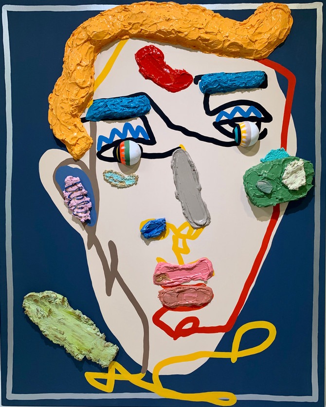 김혜인, Mid-tone · 캔버스에 혼합매체 · 90 x 73cm · mixed media on canvas