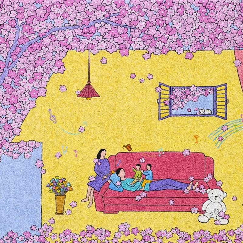 Happy Memories(5) · 캔버스에 혼합재료 · 50 x 72.7 cm · 2021 · mixed media on canvas
