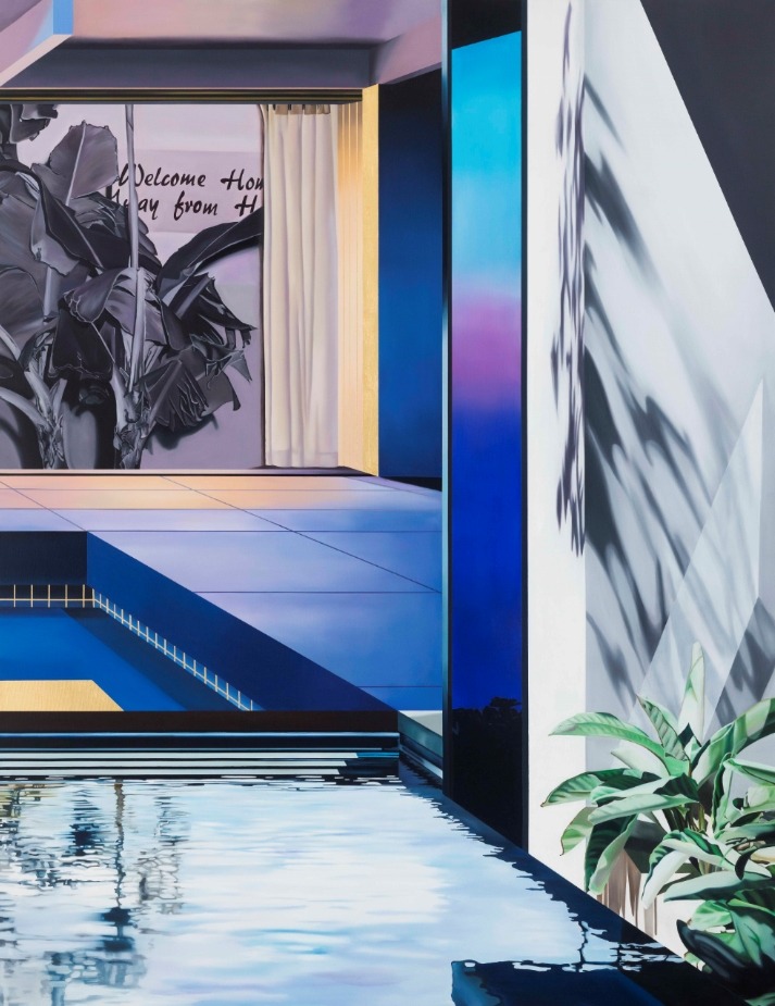 sign beyond the line · Oil on canvas · 145.5×112.1cm · 2020 (출처= 갤러리이즈) · sign beyond the line · Oil on canvas