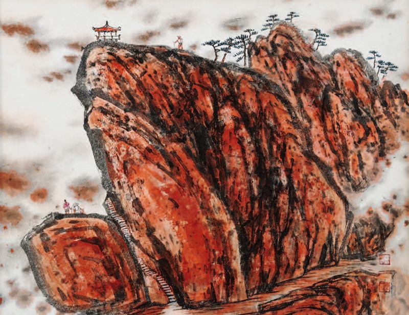 선경 - 황산(仙境 - 黃山) 2 · 68 x 55 cm · 2016