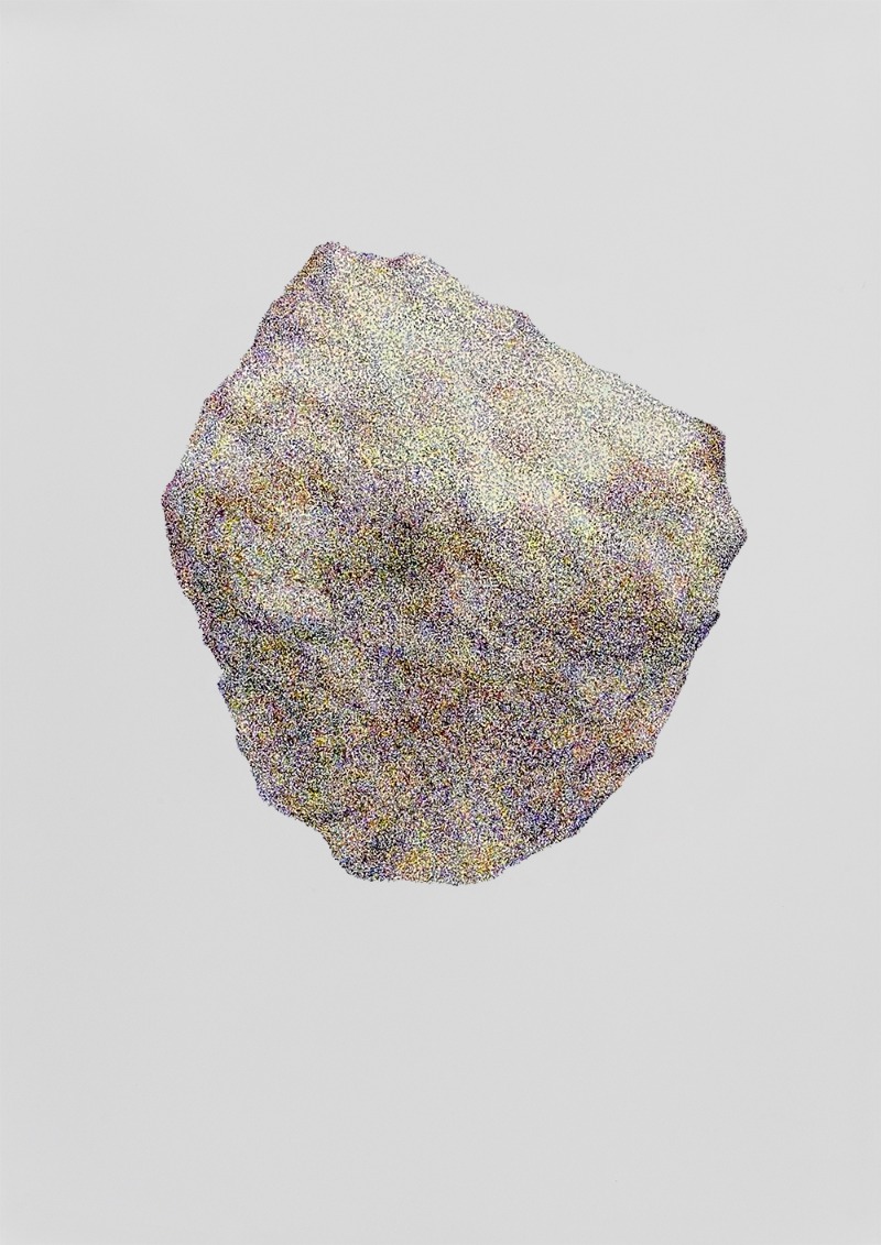 손선경, Stone(no.202105_00107) · 종이에 펜 · 75x53cm · 2021 (이미지 제공 = 페이지룸8)