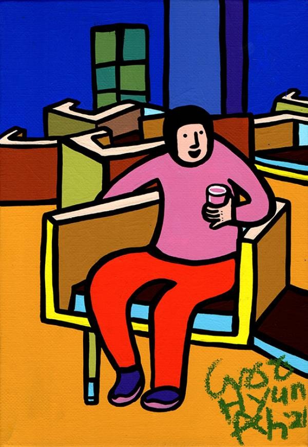 행복 · Acrylic on canvas · 2021 (출처= NC 강서점 이랜드갤러리 아트로)