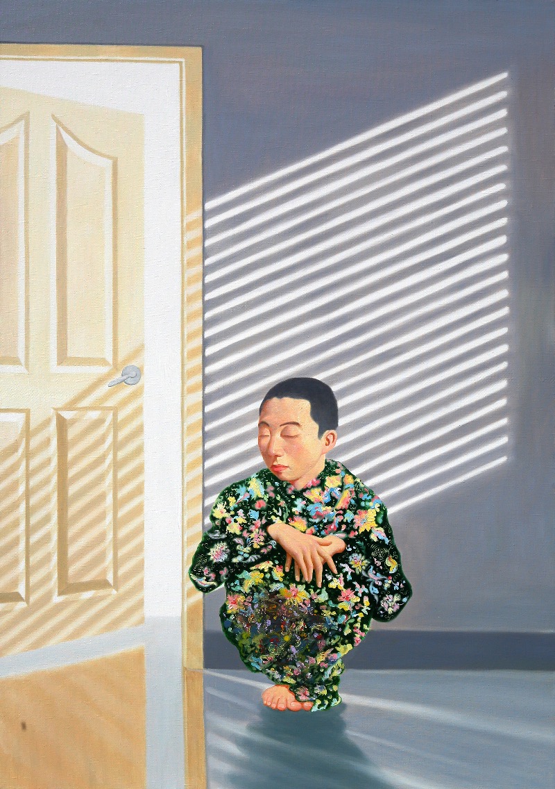 In the woods · Oil on Canvas · 160.2×112cm · 2020  @출처 : 아뜰리에 아키 홈페이지