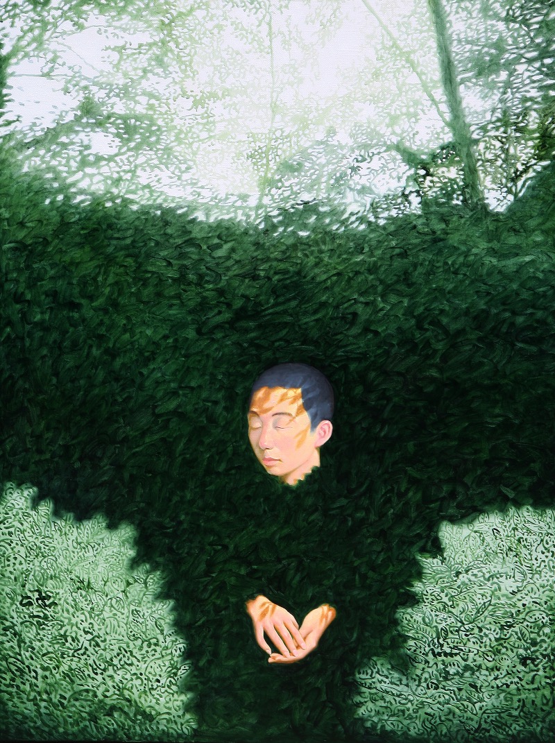 숲속에서 · Oil on Canvas · 130.3×97cm · 2021 @출처 : 아뜰리에 아키 홈페이지