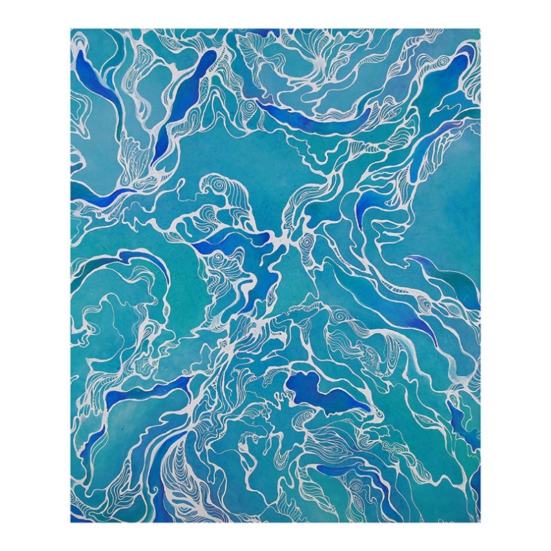Bright of soul · 장지에 채색 · 72.7x60.6cm · 2020 (출처= schengen gallery) · Bright of soul