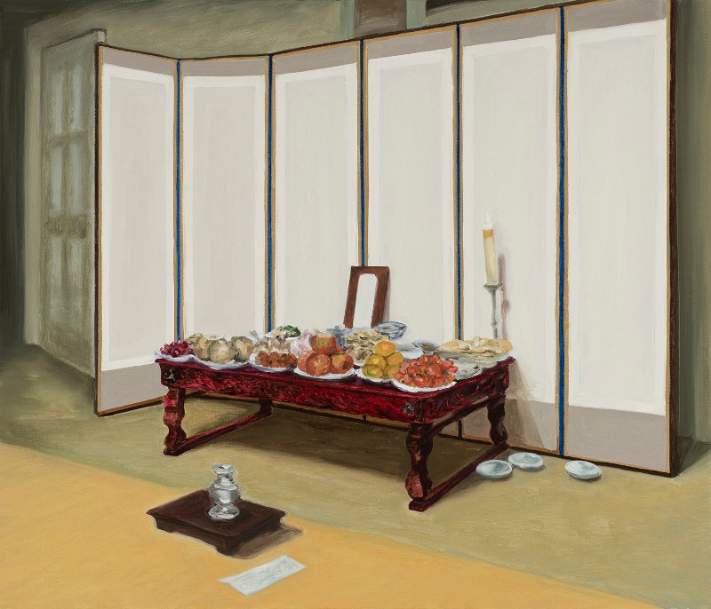 이모 방 옆에서 · 리넨에 유화 · 53.0x45.5cm · 2020 (이미지 제공 = 산수문화)