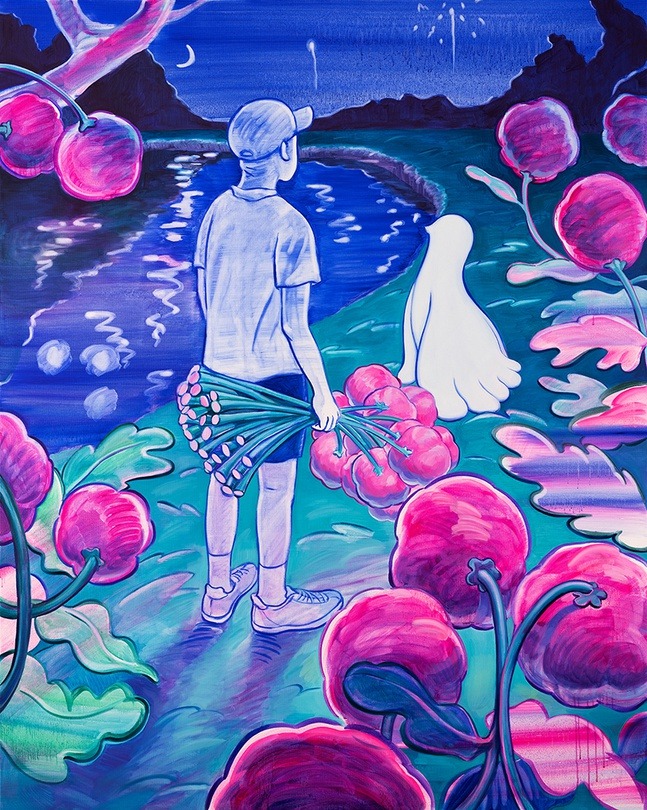 Great to see you · Oil on canvas · 152.5 x 121.8 cm · 2021 (출처= 갤러리룩스) · Great to see you · Oil on canvas