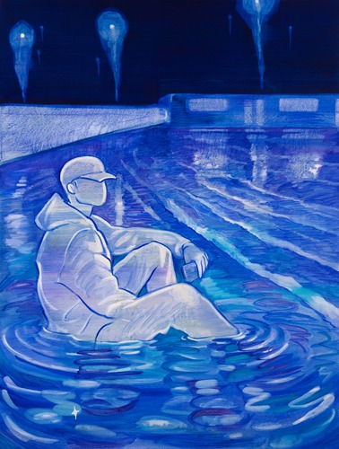 Night Train · Oil on canvas · 122 x 91.5 cm · 2021 (출처= 갤러리룩스) · Night Train · Oil on canvas