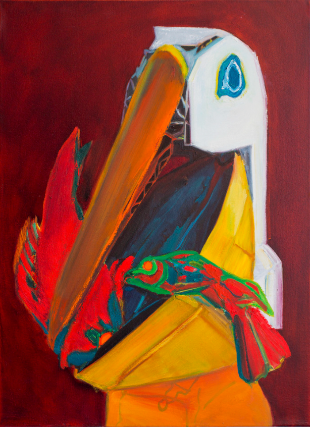I Can't See · oil and acrylic on canvas · 75x55cm · 2020(이미지 출처 = 갤러리cnk) · I Can't See · oil and acrylic on canvas
